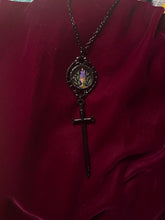 Load image into Gallery viewer, Purple Candle with Black Sword