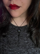 Load image into Gallery viewer, Purple Candle with Black Sword