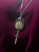 Load image into Gallery viewer, Three White Candles with Sword