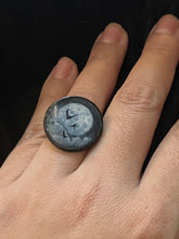 Load image into Gallery viewer, Full Moon and Bats Glow Ring (Sizes 5-9) (A)