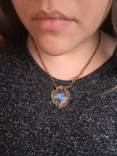 Load image into Gallery viewer, Haunted Castle in Copper Baroque Pendant