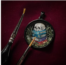 Load image into Gallery viewer, Custom Painted Modern Black Pendant