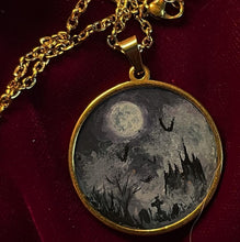 Load image into Gallery viewer, Custom Painted Modern Gilded Pendant