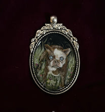Load image into Gallery viewer, Custom Painted Botanical Victorian Pendant