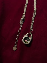 Load image into Gallery viewer, Night Crocuses Lock Necklace