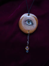 Load image into Gallery viewer, Watchful Eye Wooden Pendant