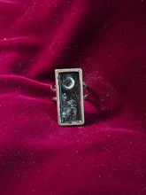 Load image into Gallery viewer, Crescent Moon Rectangular Ring size 5-8