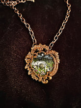 Load image into Gallery viewer, Baroque Cat Skull in a Flowerbed