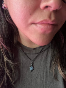 Mini Gray Eye Pendant