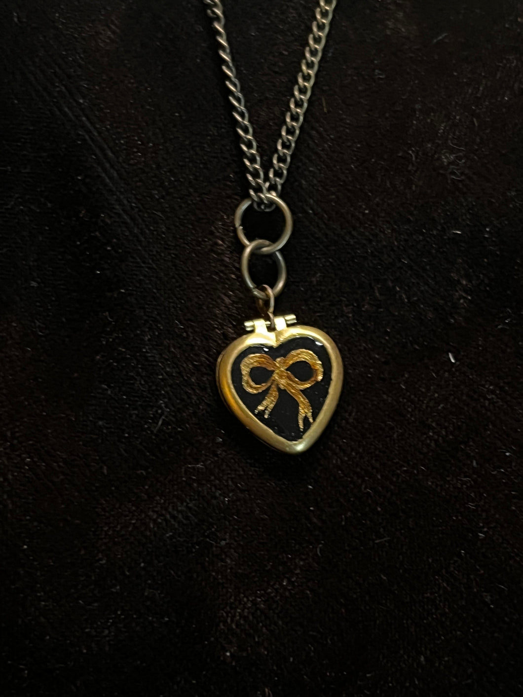 Custom Painted Heart Locket