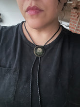 Load image into Gallery viewer, Skull garden bolo tie
