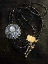 Load image into Gallery viewer, Full moon cemetery bolo tie
