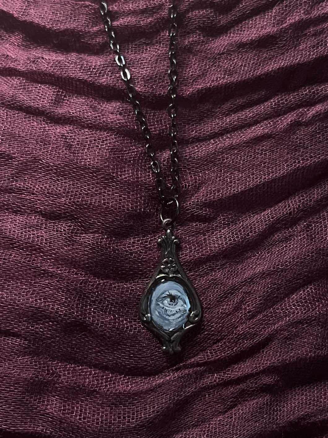 Mini Gray Eye Pendant