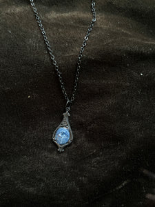 Mini Grey Crying Eye Pendant