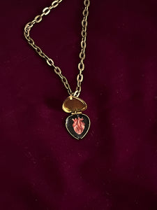 Custom Painted Heart Locket