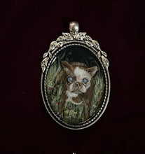Load image into Gallery viewer, Custom Painted Botanical Victorian Pendant
