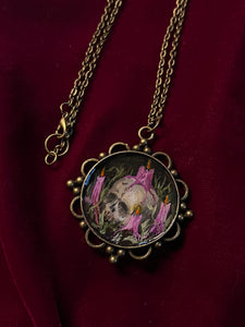 Purple Ritual Skull Necklace