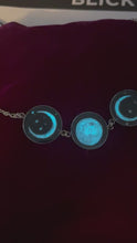 Load and play video in Gallery viewer, Glowing Moon Phases Necklace
