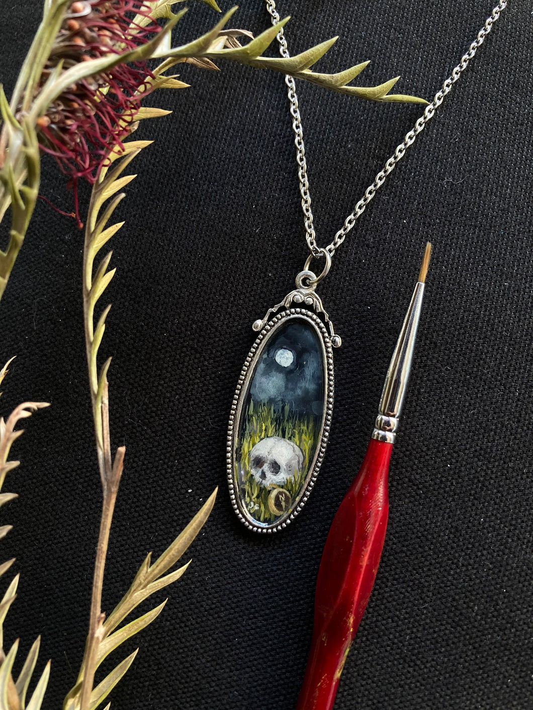 Skull and Compass Pendant
