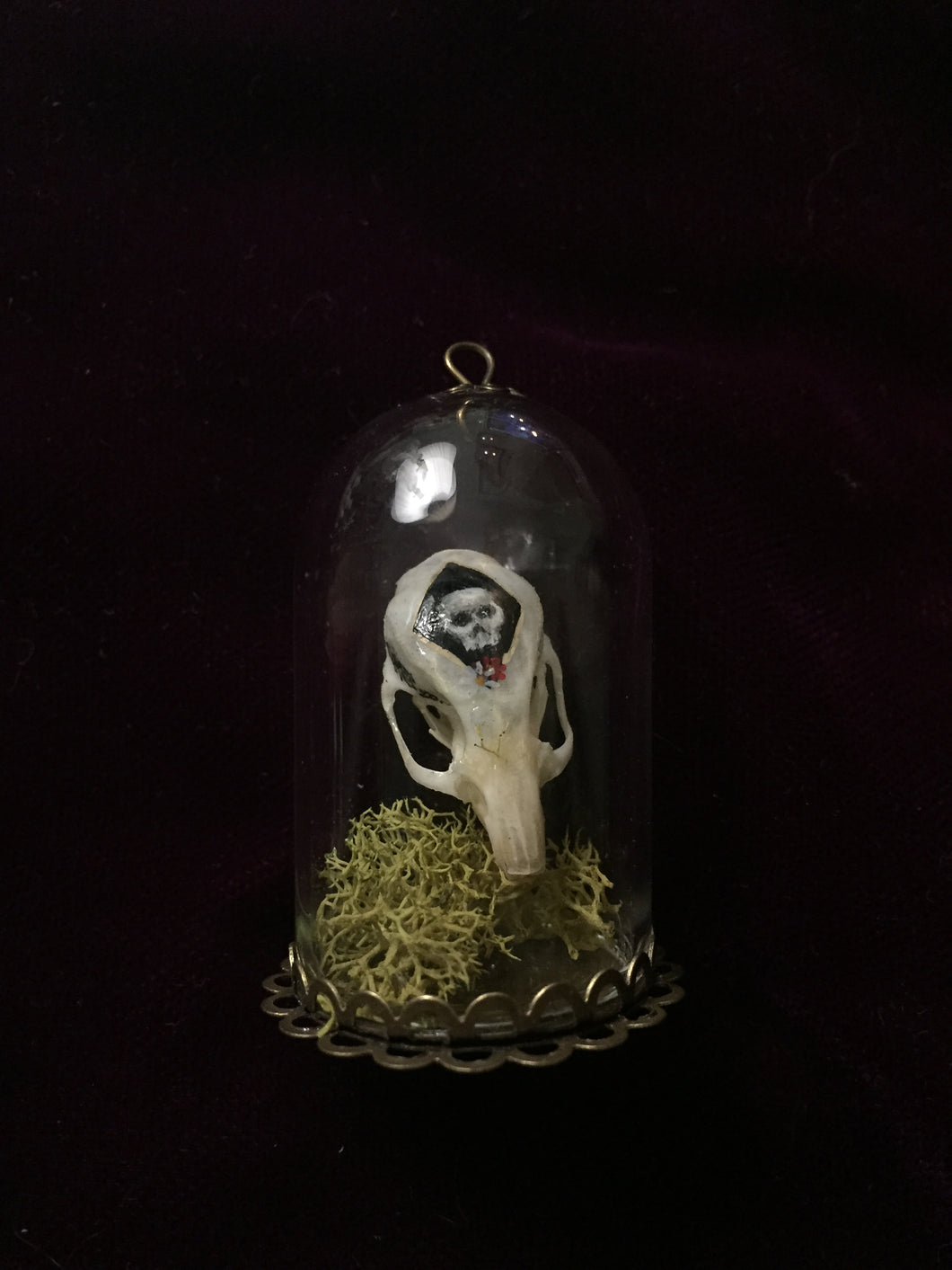 Miniature Curiosities: Painted Mouse Skull - On Sale