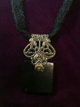 Load image into Gallery viewer, Miniature Curiosities: Mouse Specimen Lace Necklace - On Sale
