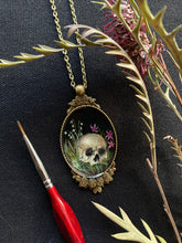 Load image into Gallery viewer, Death Garden Pendant (Lily of the Valley and Magenta flowers)
