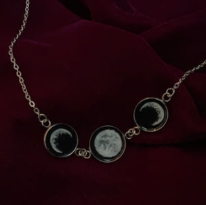 Glowing Moon Phases Necklace 2