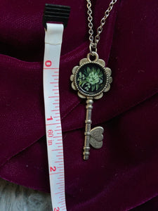 Green Bouquet Key Necklace