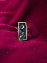 Load image into Gallery viewer, Crescent Moon Rectangular Ring size 5-8

