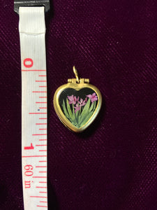 Oleander and Skull Locket Necklace