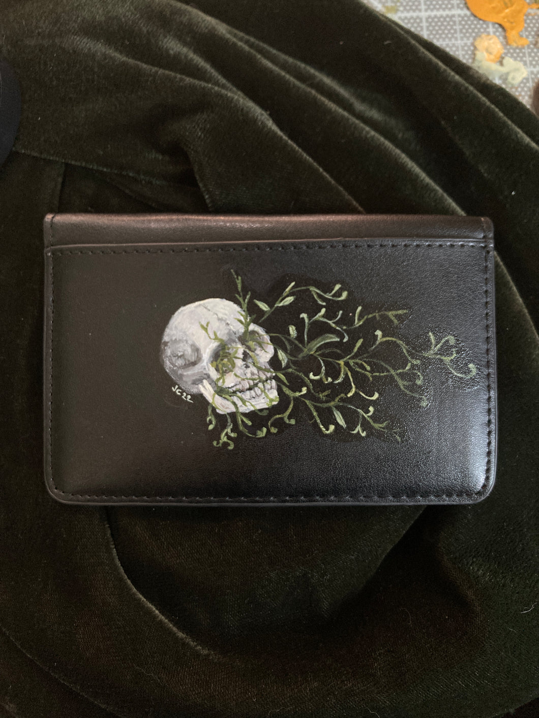 Death Garden Faux Leather Envelope-Style Wallet