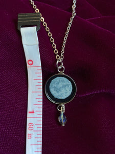 Full Moon and Crystal  Pendant