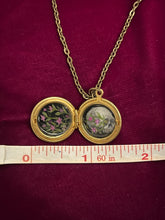 Load image into Gallery viewer, Skull and Pink Flowers Locket
