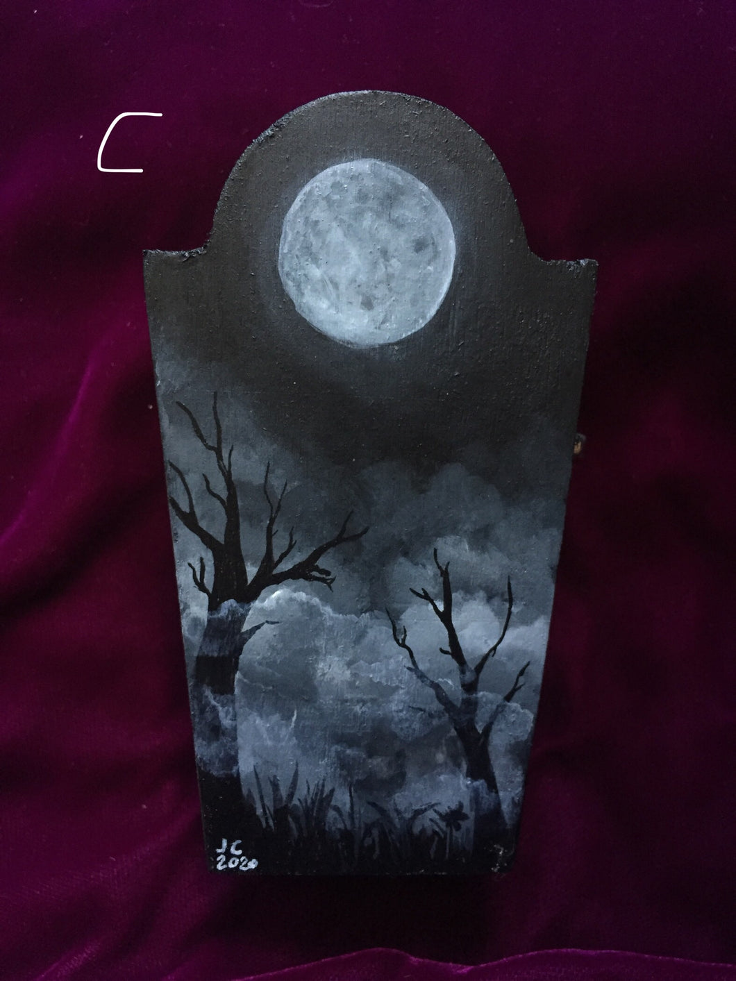 Haunting Moon Painted Boxes
